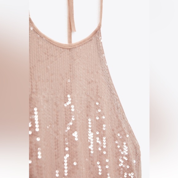 Zara low back sequin gown (NWT- New With Tags) - Picture 4 of 5